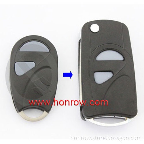 Wholesale price Suzuki 3 button modified flip remote key blank suzuki flip key shell